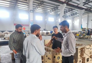 Overseas orders for HURUI water jet looms continue